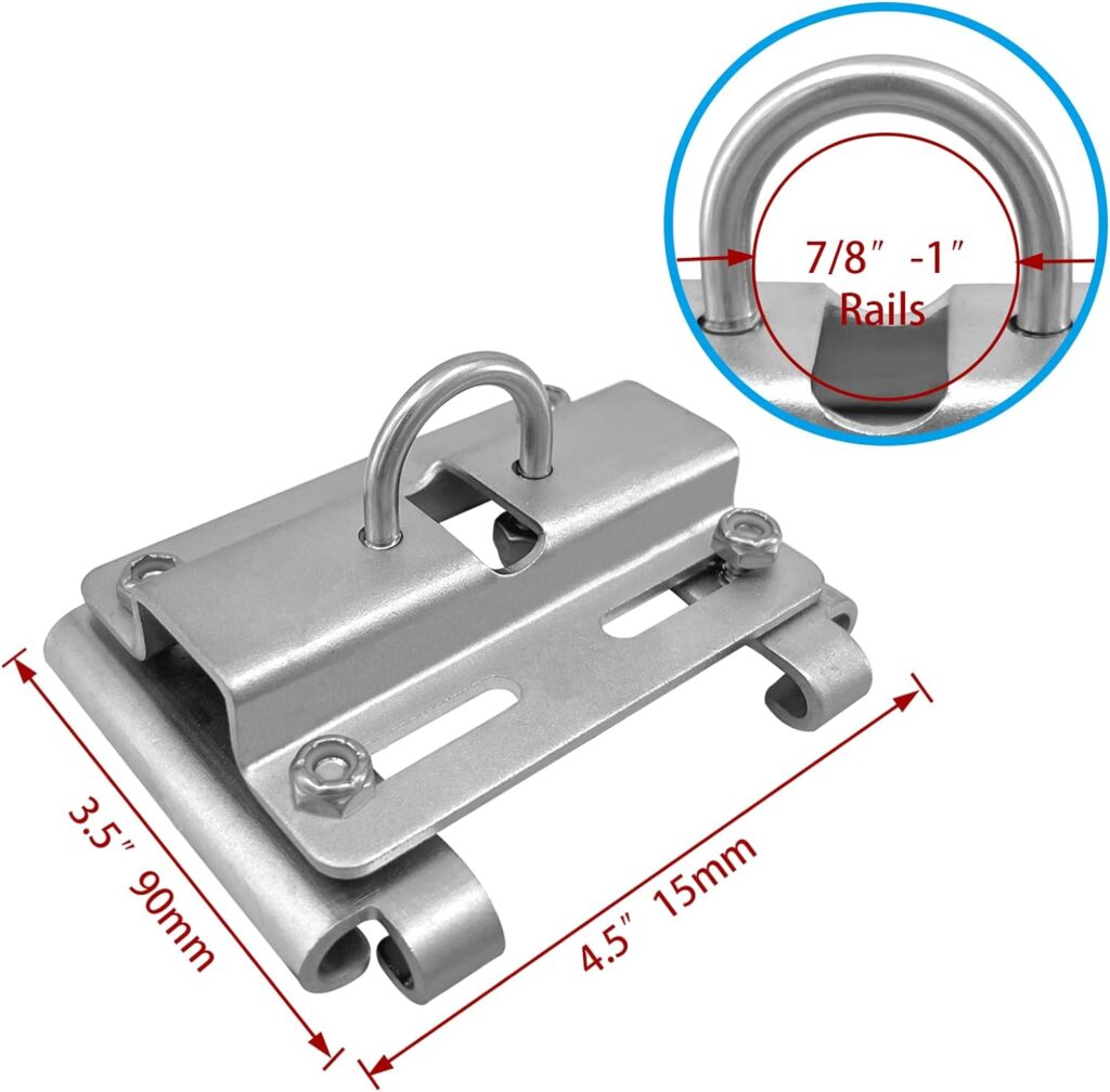 Vertical Stanchion Rail Mount Anchor Bracket Isure Marine
