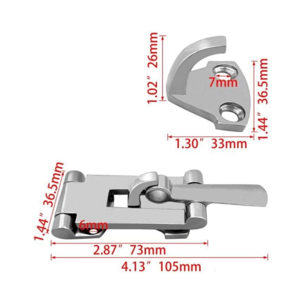 SeaSure Anti-Rattle Hasp  Staple [23.04CRD]