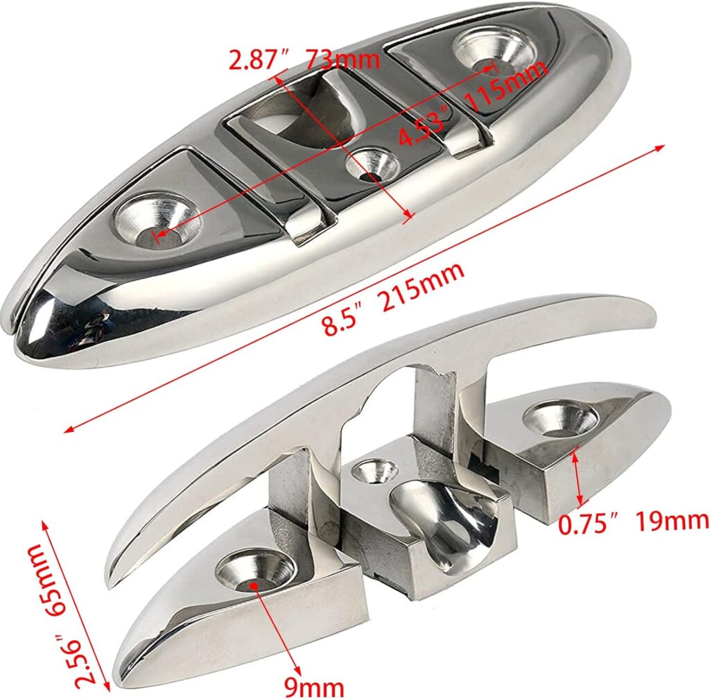 Stainless Steel Folding Cleat | Boat Cleat | Isure Marine