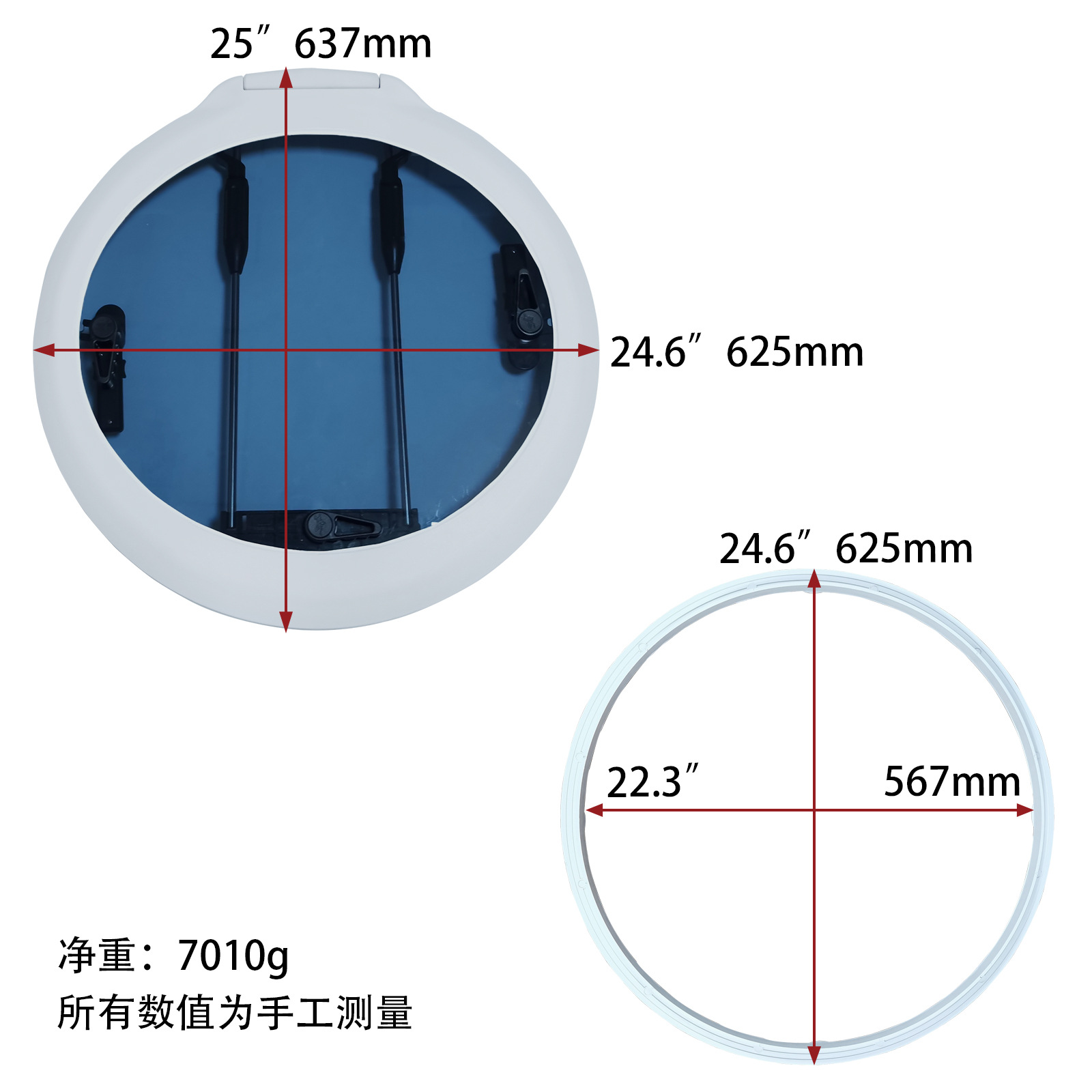 Round Plastic Porthole