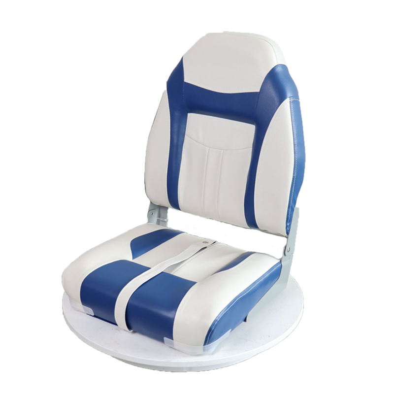 Premium Marine Folding Boat Seats - Low/High Back Fishing Chairs With Stainless Hardware