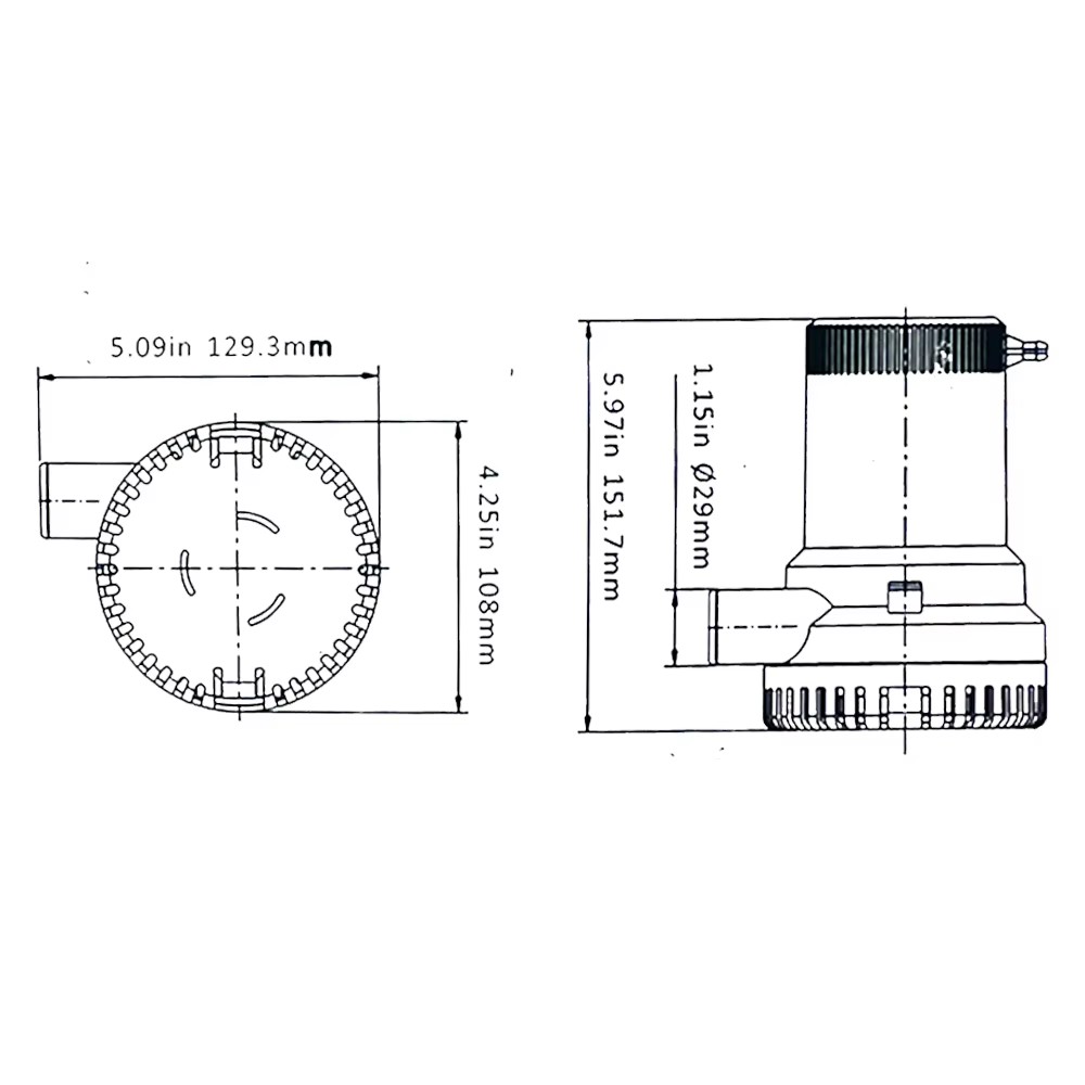 2000GPH Bilge Pump